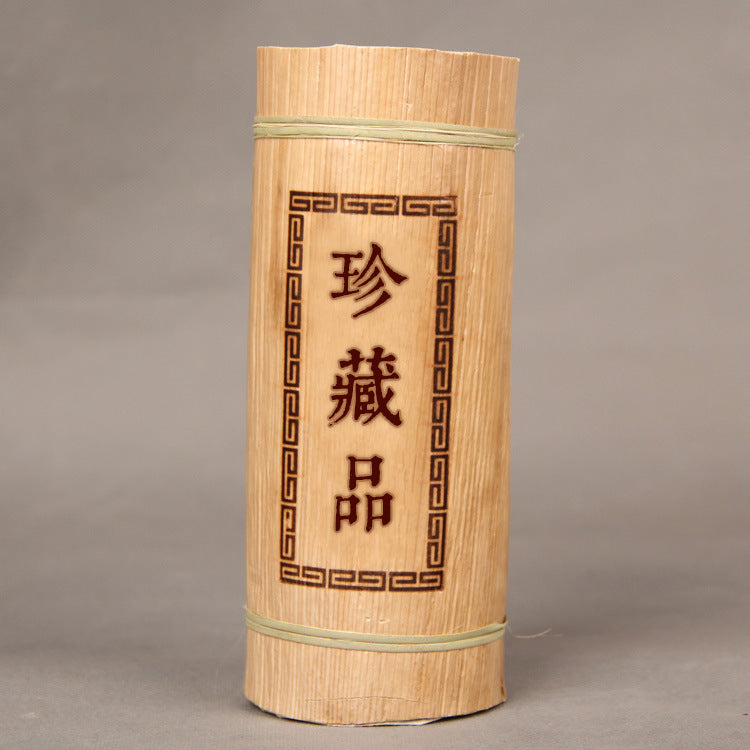 HelloYoung500g Yunnan Puerh Tea Dragon Pillar Bamboo Tube Bingdao Old Tree Puer tea Pu-erh Tea