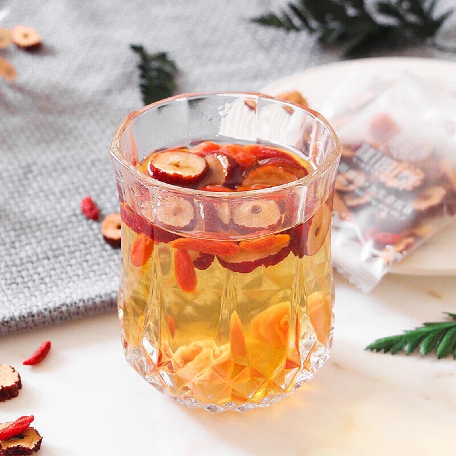 Longan Medlar Red Date Tea Healthy Herb Tea Bag 120g