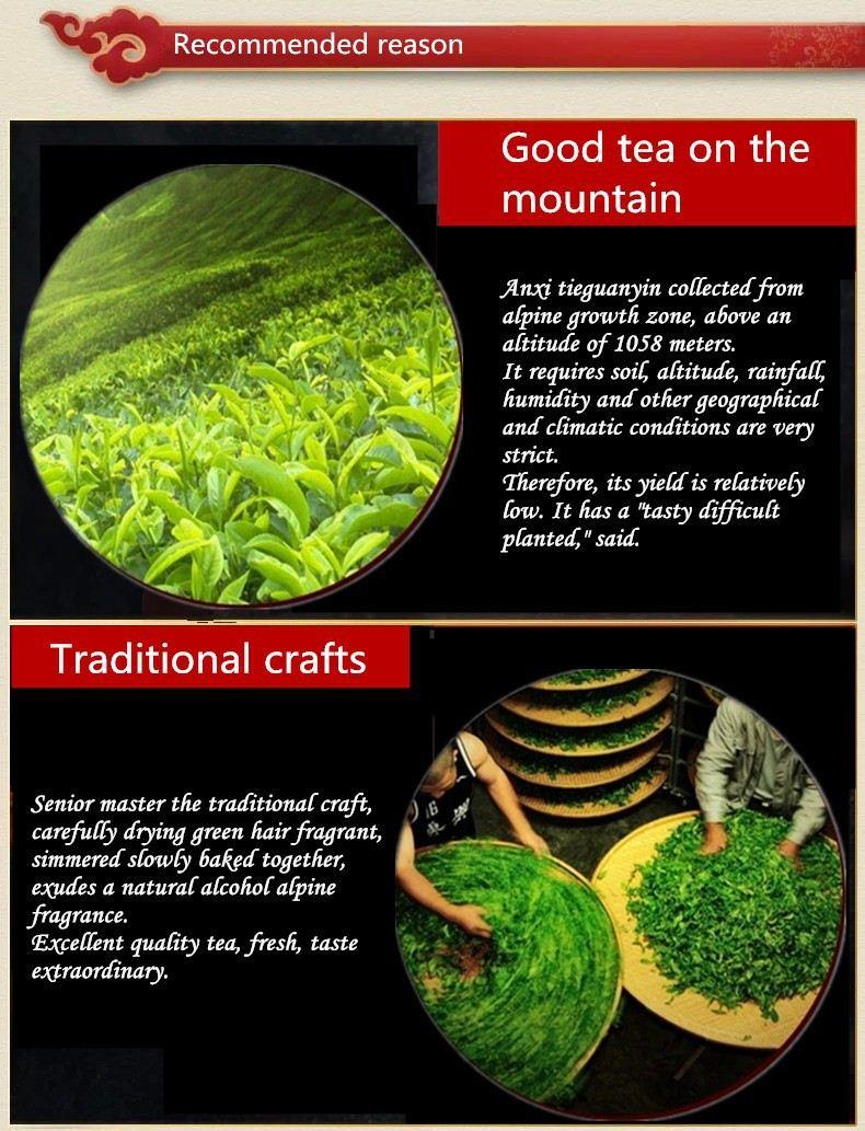 HelloYoung10 bags Iron Cans Gift Packing TiKuanYin Green Tea Tie Guan Yin Tea ANXI Oolong Tea