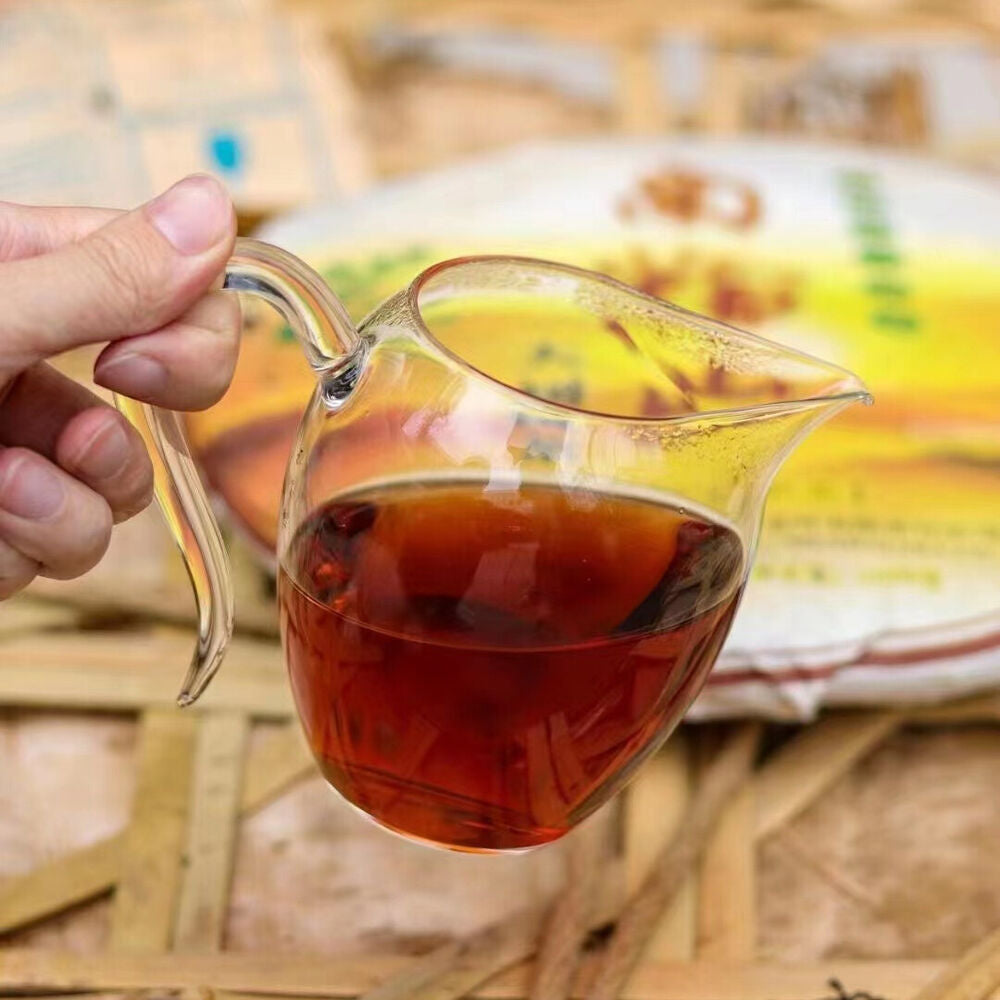 1000g Old Pu-erh Ripe Tea Cake Nan Nuo Mountain Aged Puerh Cooked Cake Tea