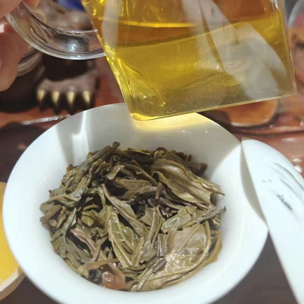 357g Yunnan Sheng Puerh Tea Double Eight Raw Pu-erh Tea Cake Pu'er Cake Tea