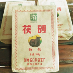 300g HEICHA Anhua Baishaxi Dark Tea with Gold Flower Dark Tea Fu Cha Fu Brick