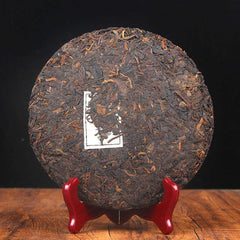 357g Yunnan Menghai Ripe Puerh Tea Cake Kungfu Pu-erh Cooked Tea Old Tree Pu'er
