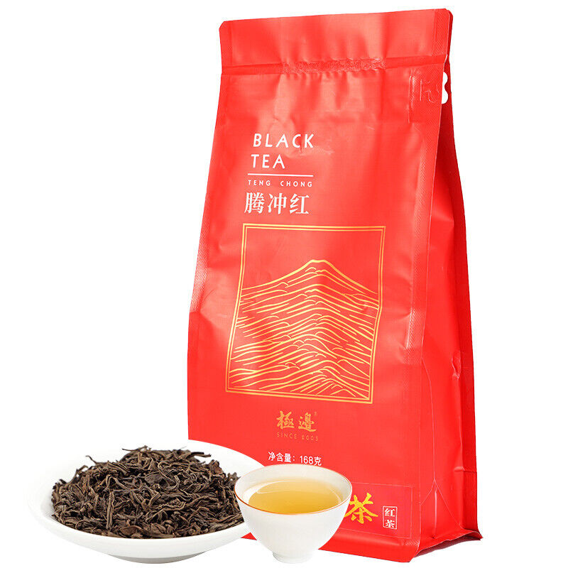 HelloYoung TeaYunnan TENG CHONG Black Tea Jibian High Mountain Tengchong Dianhong Tea Red 168g
