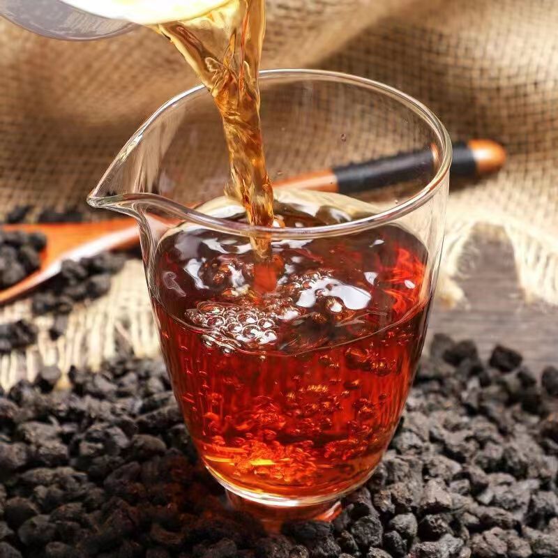 250g/Bag Premium Pu-erh Black Tea Fossils Ripe Puerh Tea Glutinous Rice Puer Tea