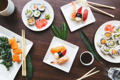20g*5bags 50 Half Cut Sheet Yaki Sushi Nori Roasted Seaweed Roll Wrap