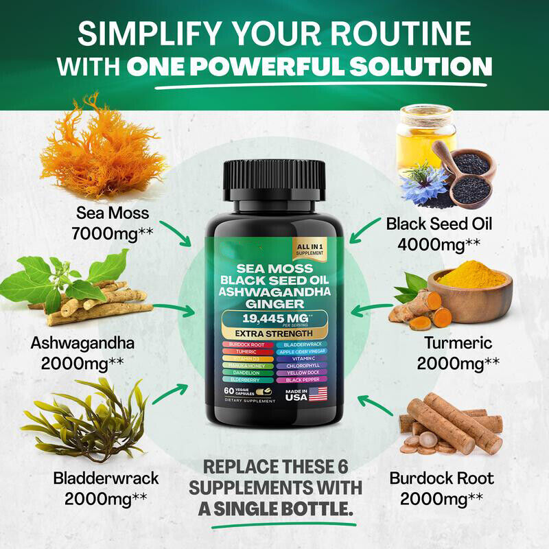 100% Dynamic Vitality Bundle - Sea Moss Multivitamin & Shilajit Power Combo