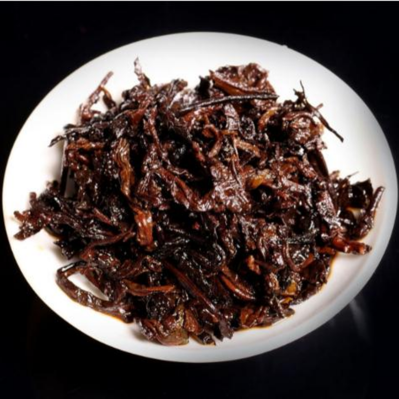 357g Yunnan Menghai Pu-erh Ripe Tea Laomane Cooked Puerh Tea Cake Aged Pu'er Tea