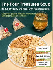 Ginseng Tea for Men, Independent Packaging Tea Bag Yuanqi Four Treasures Tea