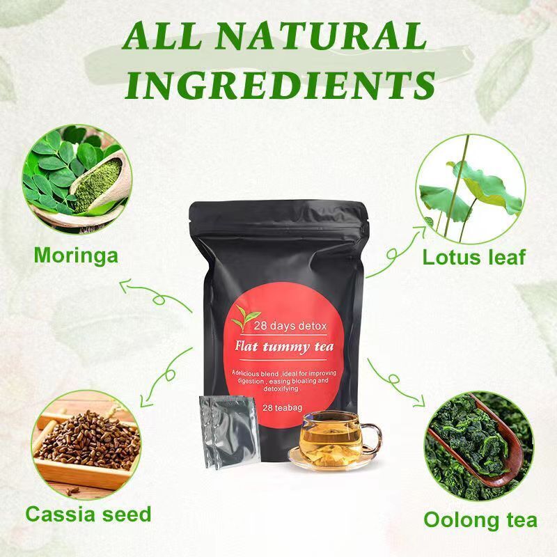 28 Day Flat Fat Tummy Tea Organic Herbal Tea Weight Loss Teabag Slimming Fat Tea