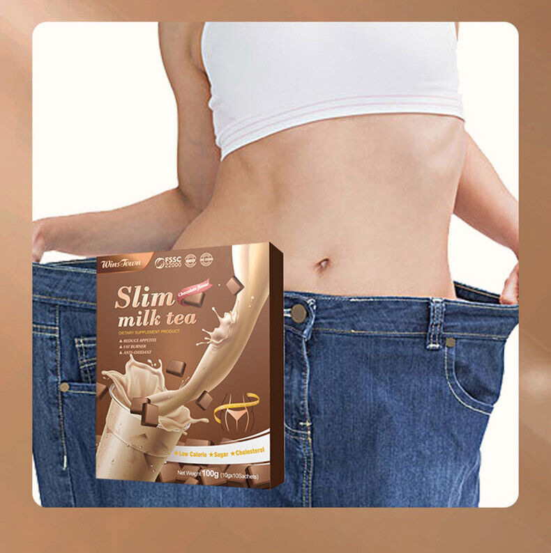 Slim Milk Tea Chocolat Flavors Taste Fatburneranti Oxidant Effective Supplements
