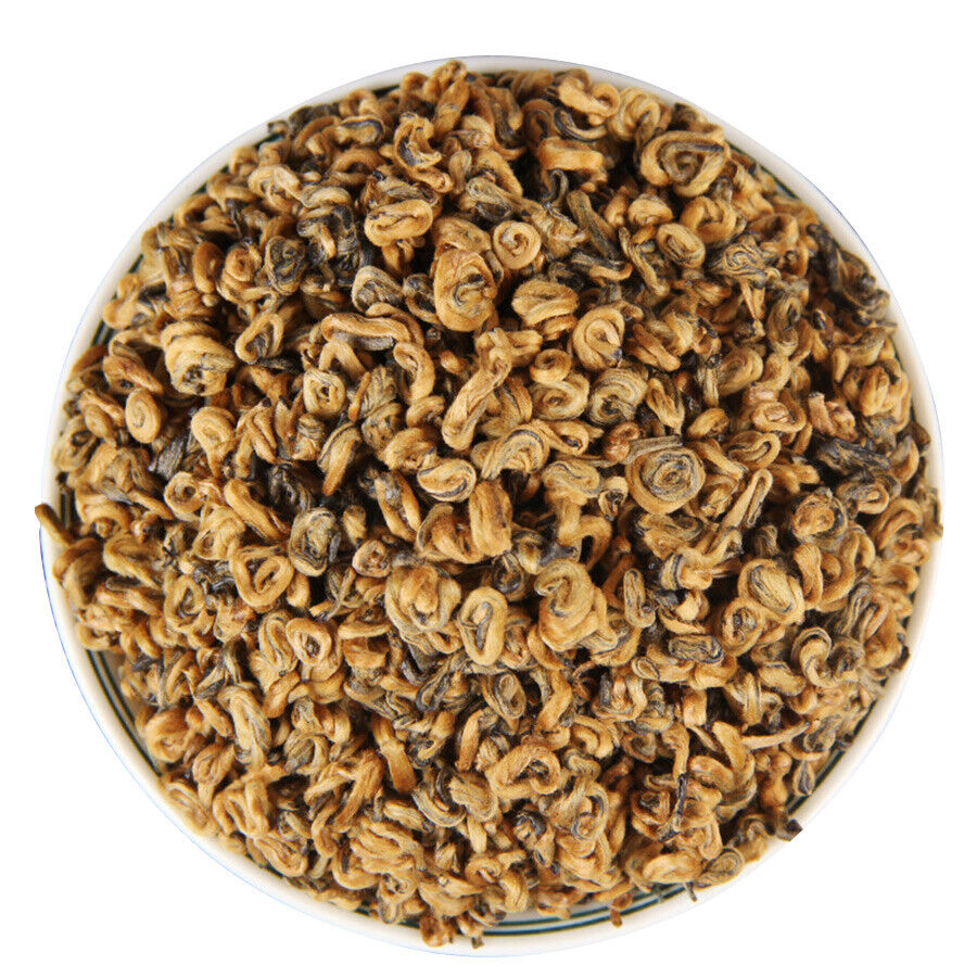 HelloYoung Yunnan Golden Dianhong Balck Tea Fengqing Dian Hong Huang Jin Luo Loose