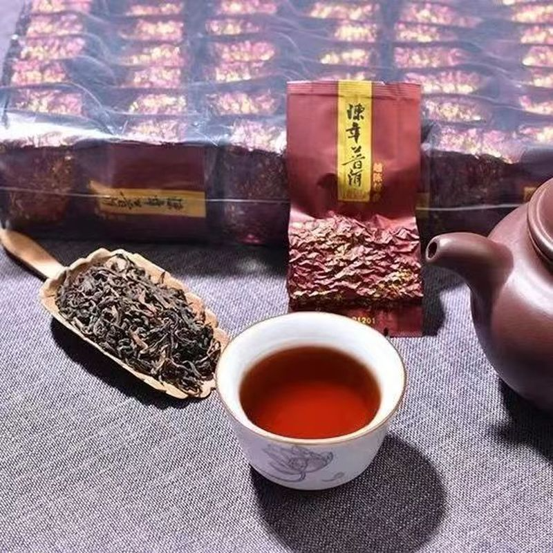 Puerh Ripe Tea Yunnan Aged Pu'er Bagged Cooked Pu-erh Red Tea Chinese Black Tea