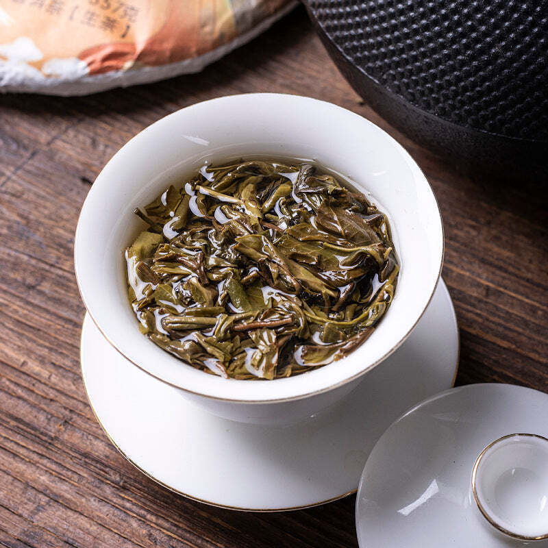 357g Yiwu Mansong Raw Pu-erh Tea Cake Big Tree Spring Green Tea Yunnan Puerh Tea