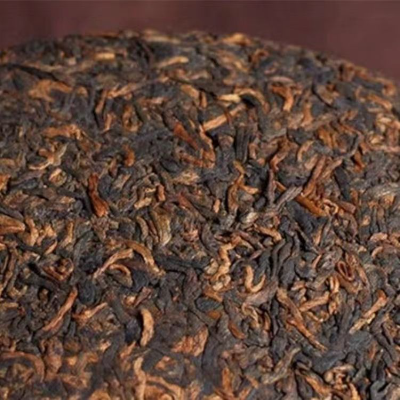 357g Ripe Pu'er Tea Cake Bulang Mountain Ancient Tree Puerh Cooked Tea Healthy