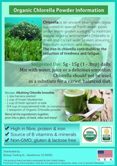 Chlorella Cracked Cell Powder 100% Pure Organic Non-Gmo Wholesale 1.1 lb