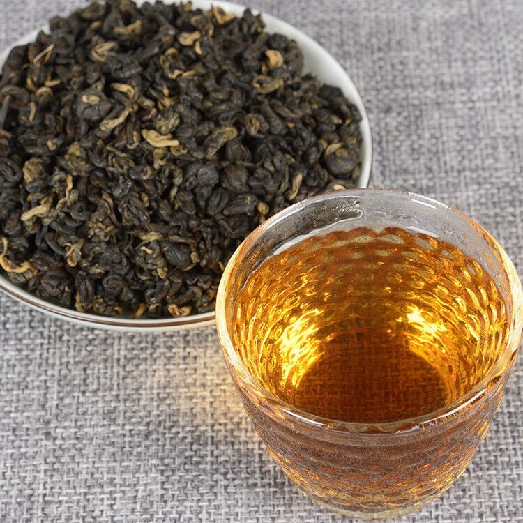 HelloYoung TeaDian Hong Tea Dianhong Yunnan Black Tea Dian Hong Snail FengQing Chinese Tea