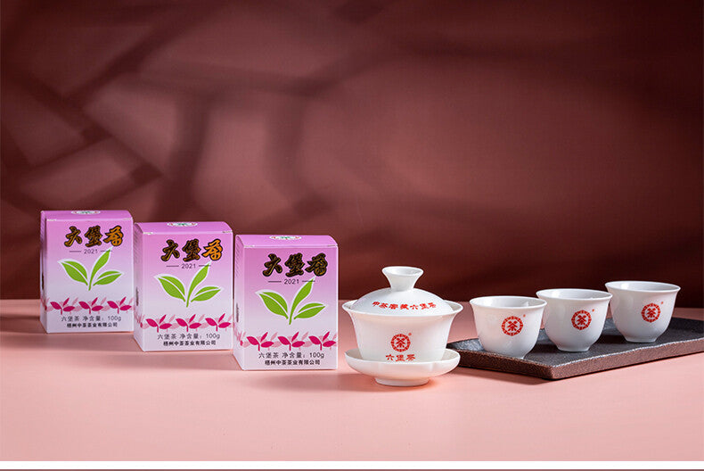 Liu Bao Hei Cha Dark Tea Loose 100g CHINATEA Brand Purple Box Lao Ba Zhong Cha