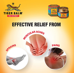 Tiger Balm (Red) Super Strength Pain Relief Ointment (pack of 4 Jars )
