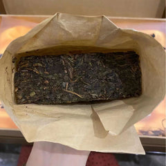 300g Baishaxi Dark Tea Brick Fucha Organic Black Tea Anhua Golden Leaf Dark Tea