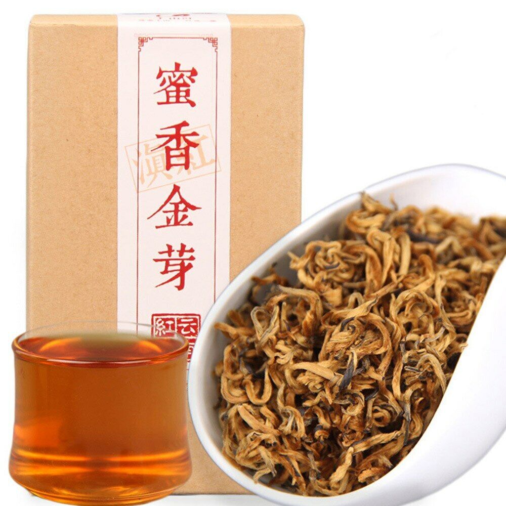 HelloYoung /Dianhong Honey Fragrant Golden Bud Black Chinese Tea Red Tea 100gbox