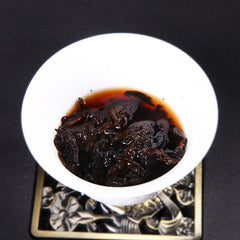 250g Pu-Erh Ripe Tea Purple Bud Fermented Tea Brick Top-Grade Black Tea
