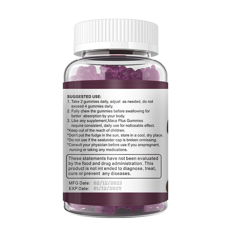 100% Natural Maca Root Plus Butt Firming BBL-Gummies for Butt Hips Enlargement