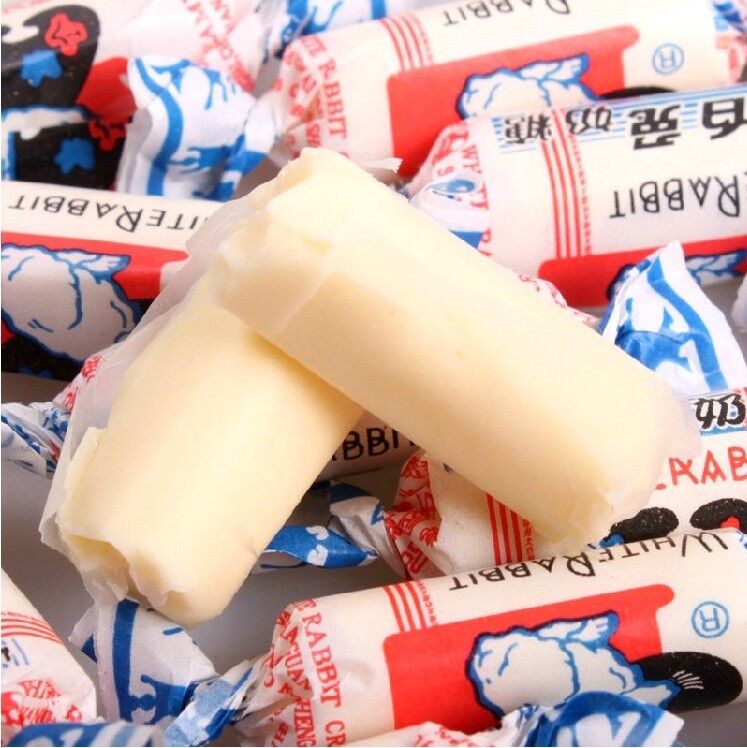 100-500g Creamy Candy, White Rabbit Milky Hard Candy, Sweets Cute snack foods