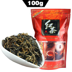 HelloYoung TeaDian Hong Famous Yunnan Black Tea Dianhong Imported-China Bag Package 100g