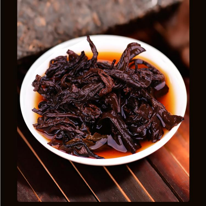 250g Year Puerh Ripe Tea Brick Yunnan Ancient Tree Pu-erh Cooked Brick Tea