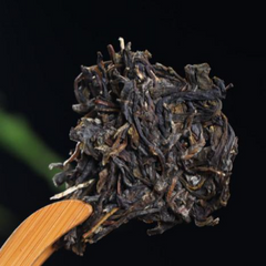 357g Menghai Pu'er Ripe Tea Hualiangzhuzi Puerh Cooked Tea Cake Old Pu-erh Tea