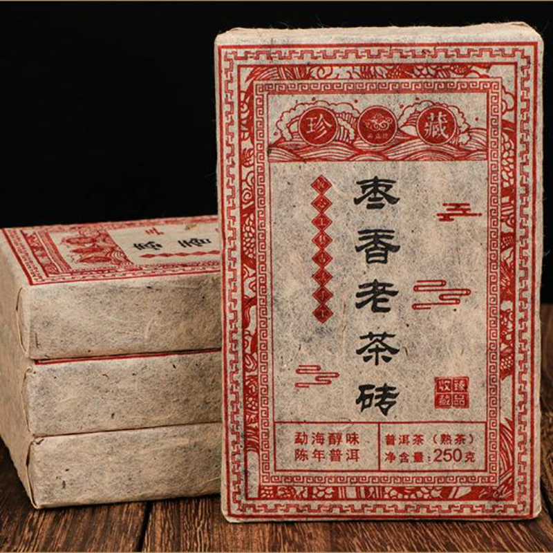1000g Yunnan Aged Pu-erh Cooked Tea Brick Old Pu-erh Ripe Tea Organic Pu'er Tea