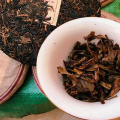 357g Yunnan Old Puerh Tea Cake  Sheng Tongqinghao Aged Pu-erh Tea Pu'er Tea