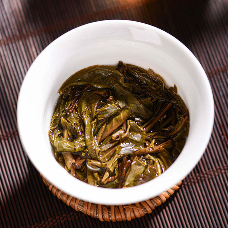 357g Yiwu Raw Puerh Tea Cake Yunnan Organic Aged Pu-erh Shengcha Pu'er Green Tea
