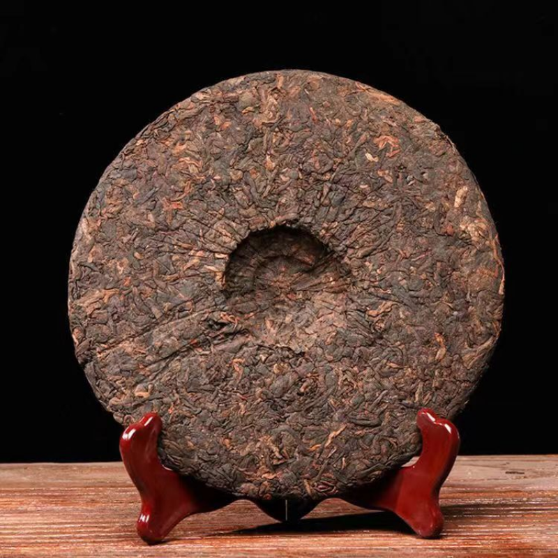357g Yunnan Ripe Puerh Tea Year Pu-erh Cooked Tea Cake Old Pu'er Black Tea
