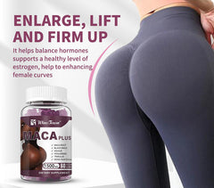 100% Natural Maca Root Plus Butt Firming BBL-Gummies for Butt Hips Enlargement