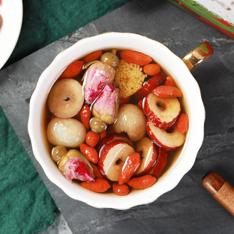 150g Longan + Red Jujube+Chinese Wolfberry Herbal Tea Natural Herbs Tea Benefits