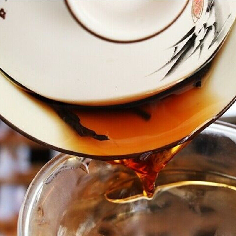357g Ba Jiao Ting Li Ming 7590 Yunnan Ripe Qizibing Tea Aged RIpe Puer Tea Cake
