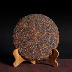 357g Ripe Pu'er Tea Cake Bulang Mountain Ancient Tree Puerh Cooked Tea Healthy