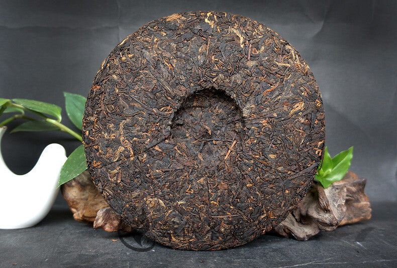 357g Puer Ripe Tea Cake High Mountain Arbor Materials Xiaguan Puerh Tea