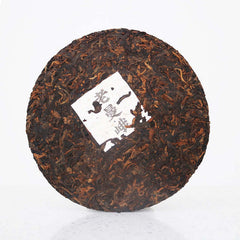357g Yunnan Menghai Pu-erh Ripe Tea Laomane Cooked Puerh Tea Cake Aged Pu'er Tea