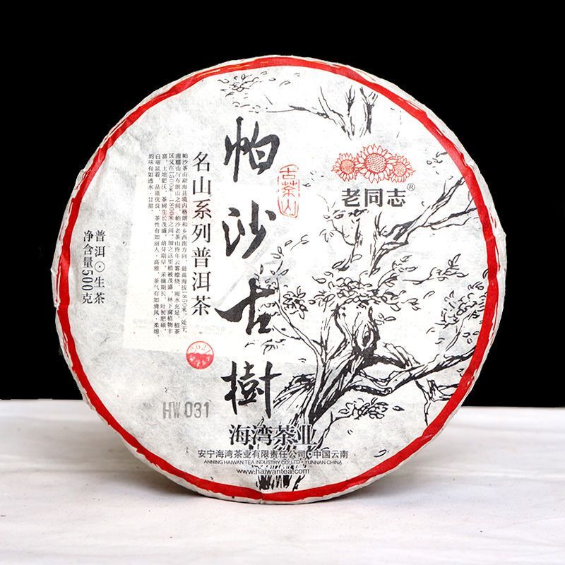 2021 Haiwan Famous Mountain Aged Tree Raw Puer PaSha Gu Shu Old Pu'er Tea 500g