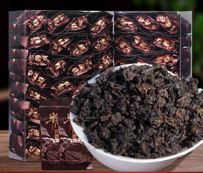 HelloYoung Anxi Black Dragon Roasted Oolong Tea Loose Leaf with Toasted Flavor AAAA