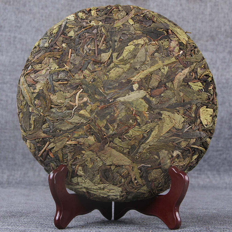 357g Aged Tree Puerh Raw Tea Cake Yunnan Qizi Pu-erh Shengcha Organic Pu'er Tea