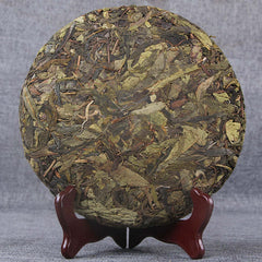 357g Aged Tree Puerh Raw Tea Cake Yunnan Qizi Pu-erh Shengcha Organic Pu'er Tea