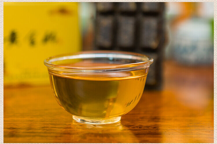 45g Box Jun Shan Huang Cha China Yellow Tea Mini Gold Brick Pressed
