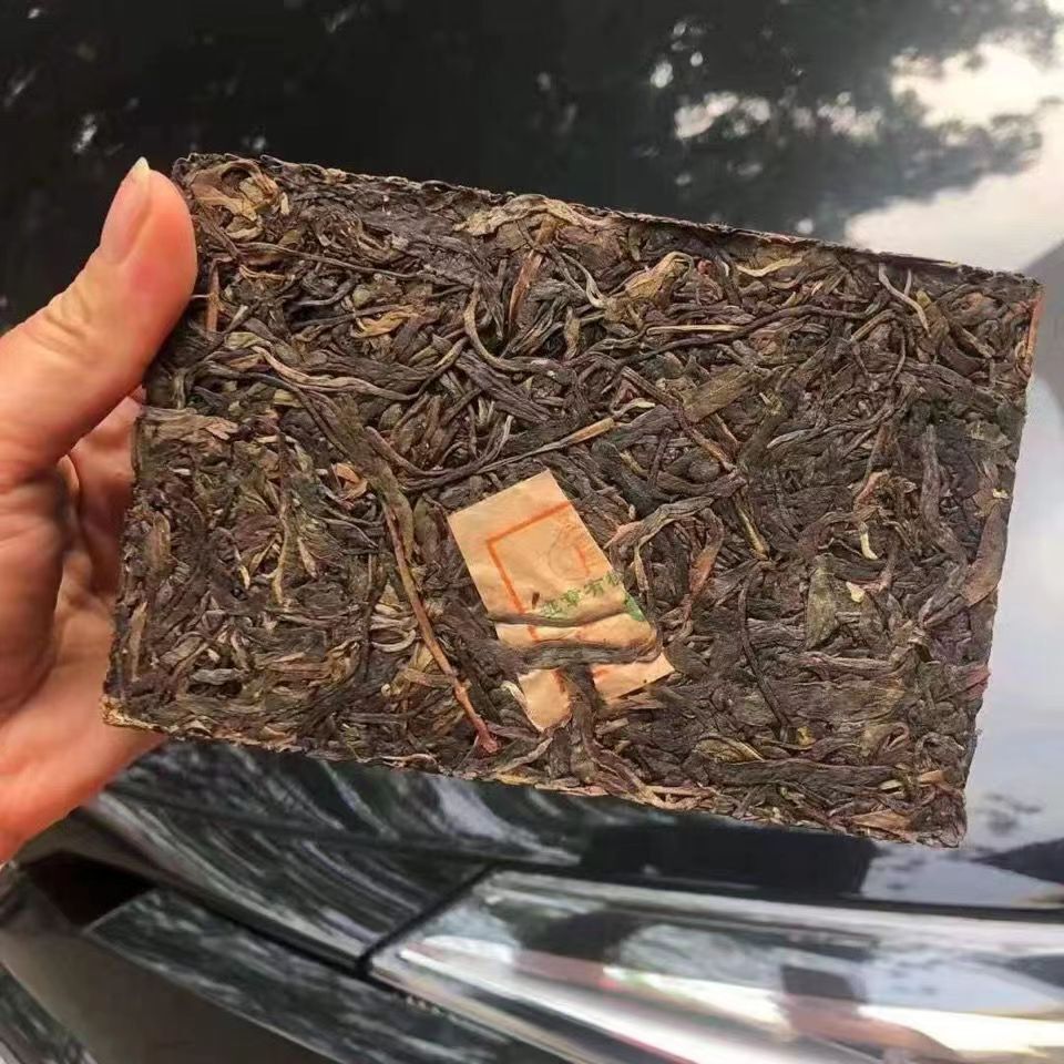 500g Yunnan Pu'er Tea Banzhang Spring Puerh Raw Tea Brick Old Pu-erh Tea