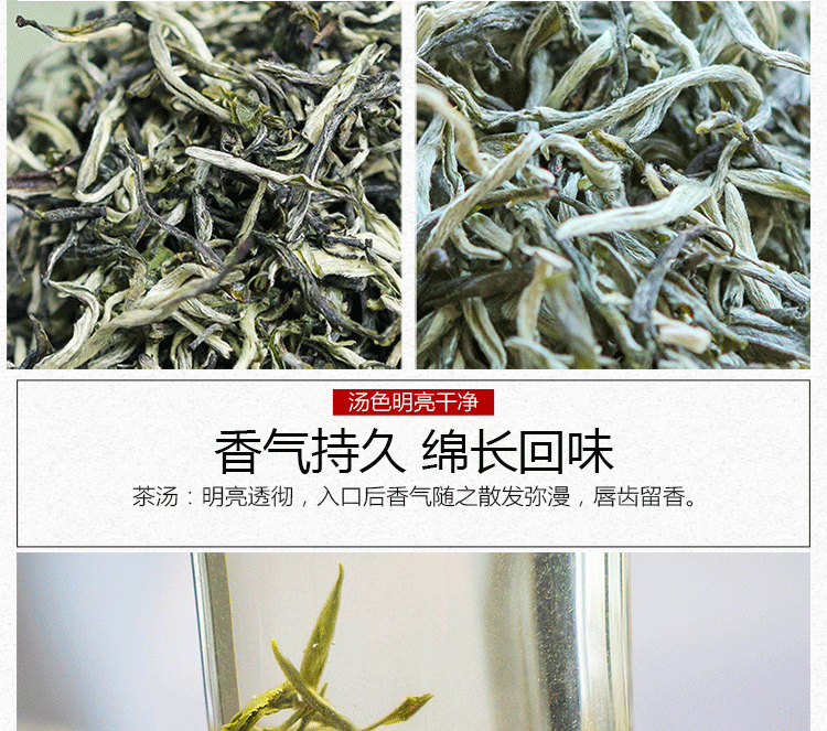 Supreme Organic Early Spring Snowy Mountain Dian Lv Silver Tips Yunnan Green Tea
