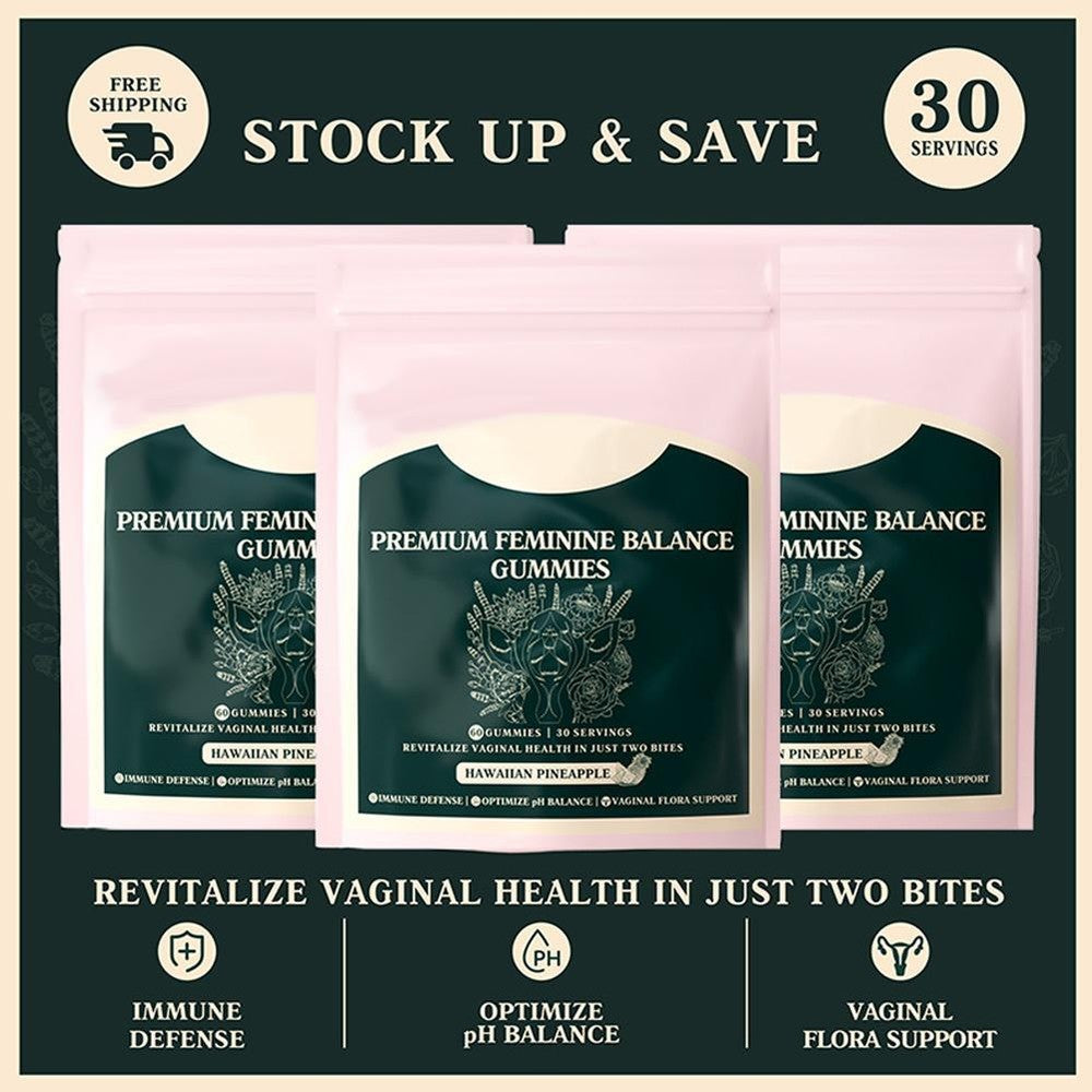 1-3Pack Vital Source Feminine Balance Gummies,Support Women's Health&Wellness/;;