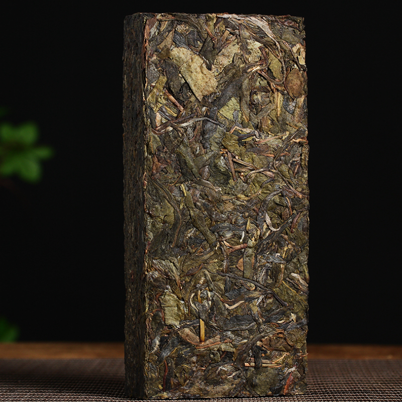 500g Premium Puerh Raw Tea Brick Golden Leaf Yunnan Pu-erh Tea Chinese Pu'er Tea